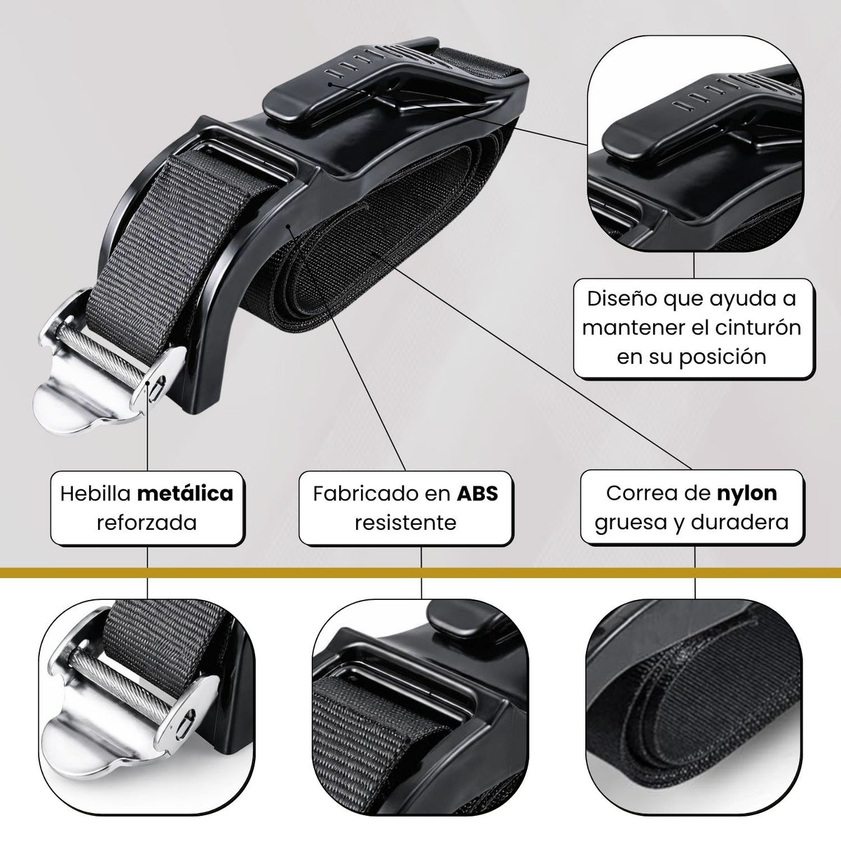 Adaptador de Cinturón de Coche Homologado para Embarazadas