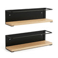 Estante Especiero Magnético de Acero y Madera – Pack 2 Unidades